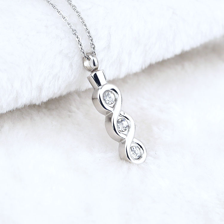 cremated ashes necklace | Personalized Infinity Cremated ...
