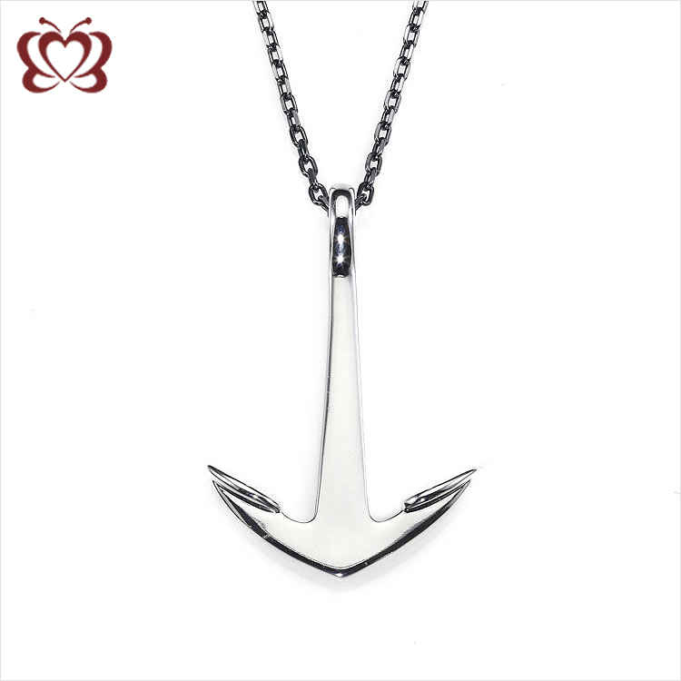 cheap anchor necklace Mens Custom Cheap Anchor Necklace for Sale