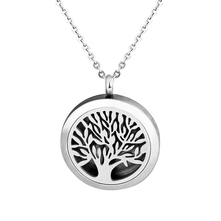 Tree of life aromatherapy diffuser jewelry for essential oils