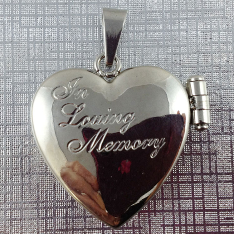 MUERDOU Collana Portaceneri A Cilindro In Acciaio 316L | Medaglione Commemorativo 44,5 Mm, Con Zirconi, Per Ceneri O Capelli