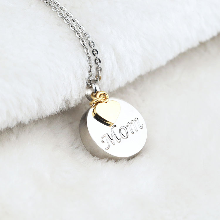 ash urn jewelry | Mom Heart Ash Urn Jewelry for Ashes of Loved One