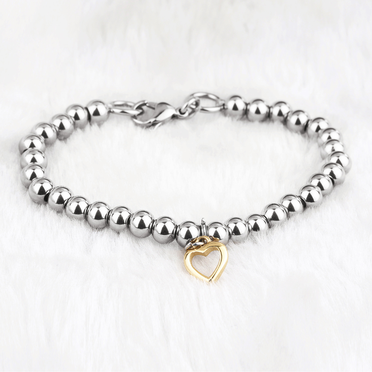 cheap charm bracelets for women Dangle Open Heart Cheap Charm