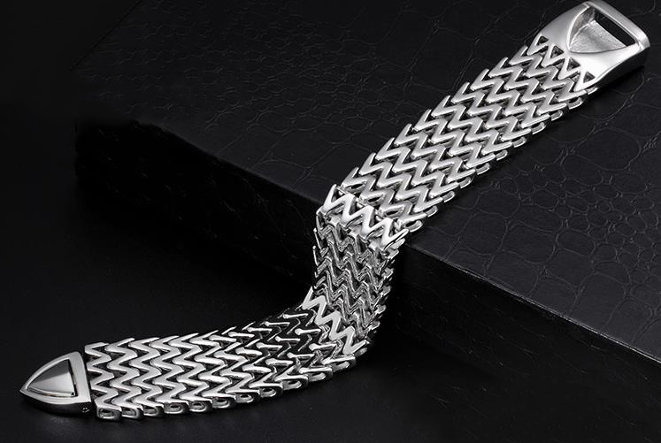Mens Stainless Steel Personalized Bracelet