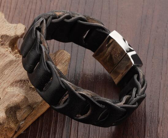 designer mens leather bracelets|personalized designer mens leather bracelets