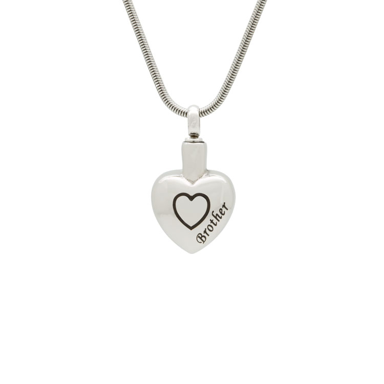 Memorial Jewelry for Loss of Father | Heart Urns Pendant Memorial ...