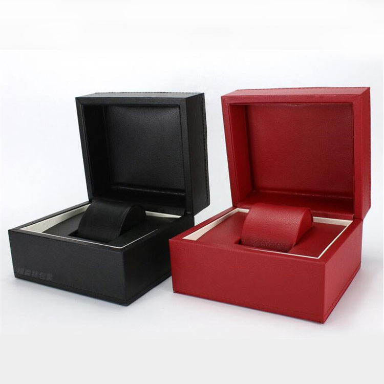 Elegant Gift Box Mens Watch Display Case Luxury Leather Watch Box