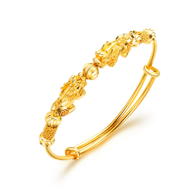 Marlary 18K gold plated copper bangle ajustable women bracelet
