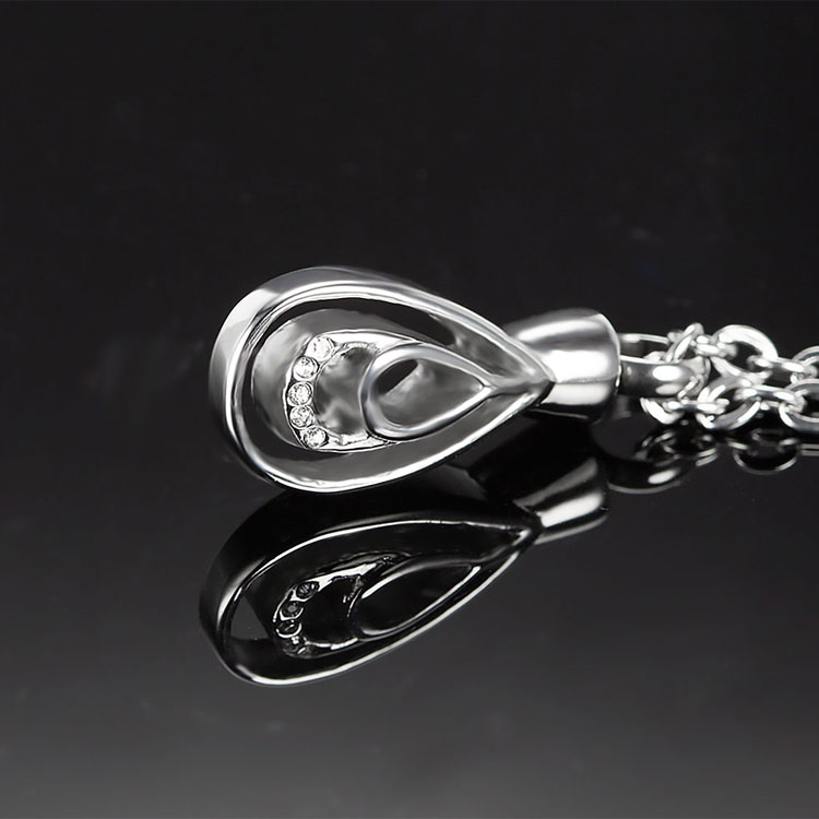 Stainless Steel Human Necklaces Memorial Cremation Ashes Holder