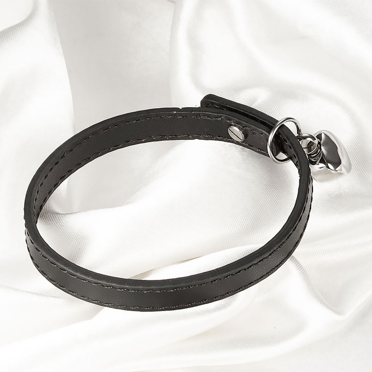 Marlary Stainless Steel heart Memorial Urn Bracelet Genuine Leather