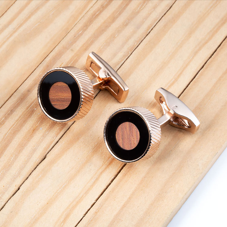 Personalised 18k Gold Plated Solid brass Cufflinks Gentleman Wedding Cufflinks