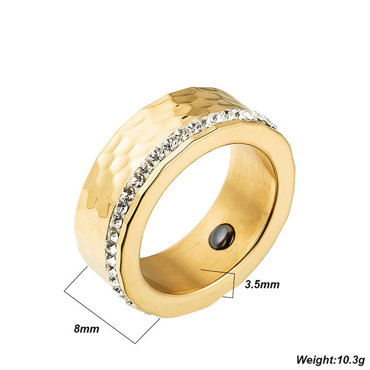 Wholesale 18K Gold Plated Stainless Steel Woman Ring Jewelry
